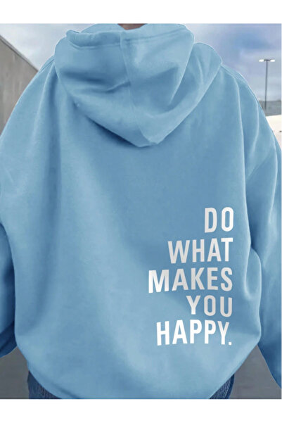 Framgan Unisex Kadın/Erkek Baskılı Kapüşonlu Pamuklu Sweatshirt Hoodie