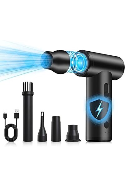 Generic منفضة هواء مضغوط - منفاخ كهربائي لاسلكي مصنوع من سبائك الألومنيوم بسر...