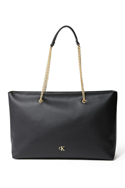 Calvin Klein Siyah Kadın Zincirli Omuz Çantası Elsbeauty