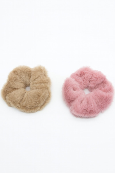 MakeWell Seturi de 2 catarame de pluș, negru, crem, roz, gri, alb, catarame d...