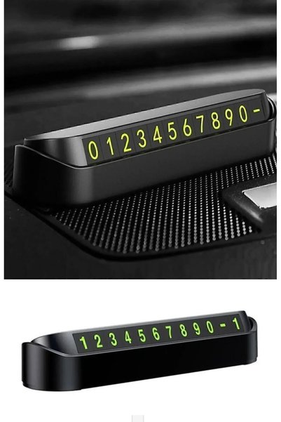 musting Compatible with All Vehicles, Car Parking Numerator Parkmatic with Open/Close System, 3 Pieces, Black Color