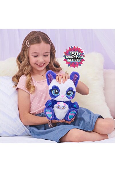 Cici Oyuncak İnteraktif Sesli Peluş Panda Peek-A-ROO Panda Roo Ve Bebeği