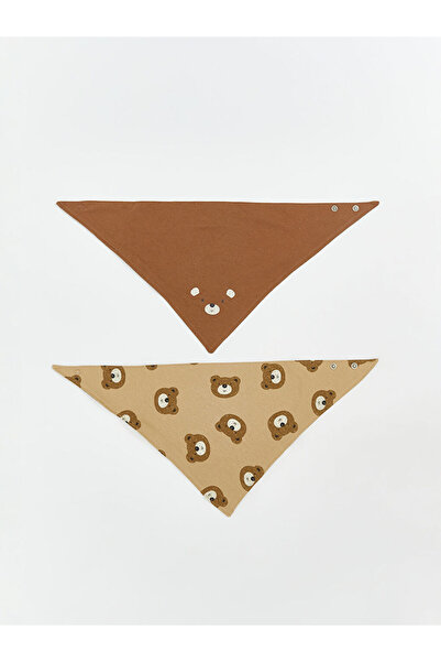 LC Waikiki Bear Teddy Printed Baby Girl Bib Set of 2