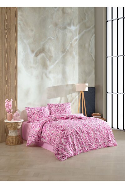 Bikaya Home Set de lenjerie de pat dublu Crystal Ranforce |   100% bumbac |  ...