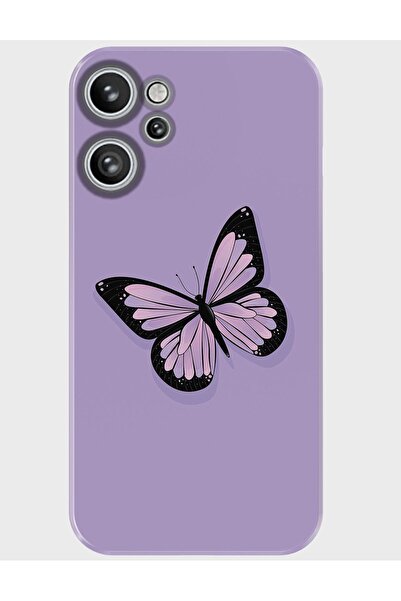 Reeder S19 Max Pro Uyumlu Kılıf Desenli Baskılı Silikon - purplekelebek