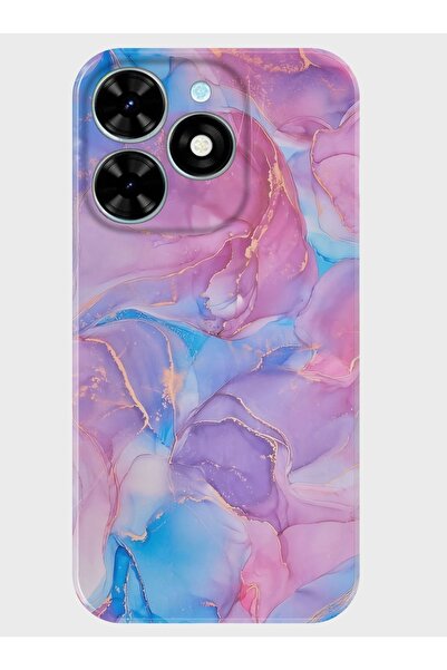 TECNO Spark Go 2024 Kılıf Kamera Korumalı Desenli Baskılı Silikon - purplemarble