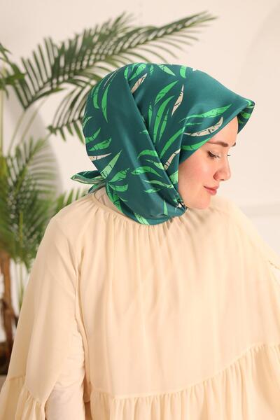 Silk Home Eșarfă de mătase Tivil IST 11432 - 32 Verde, Verde închis, Ecru