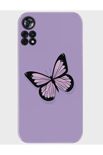 Duadan Xiaomi Poco X4 Pro 5g Kılıf Desenli Baskılı Silikon - morkelebek