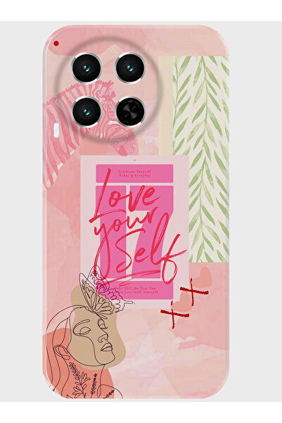 TECNO Camon 30 Kılıf (CL6)Uyumlu Kamera Korumalı Baskılı Silikon Kapak - pinkkolaj