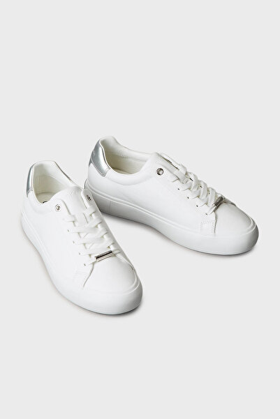 Calvin Klein Logolu Deri Sneaker Ayakkabı HW0HW026780LC AYAKKABI HW0HW02678 0LC