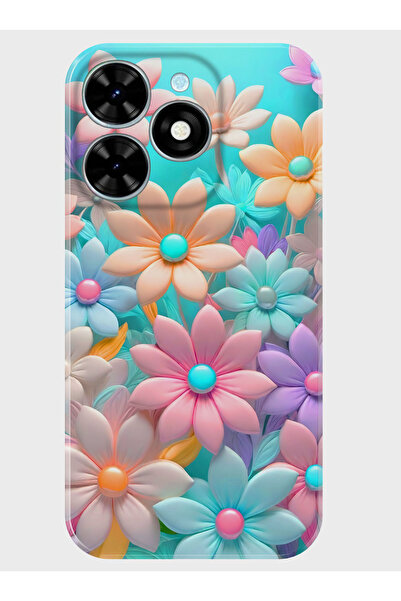TECNO Spark Go 2024 Kılıf Kamera Korumalı Desenli Baskılı Silikon - 3dkalp