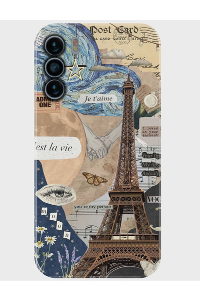 Reeder S19 Max Pro S Kılıf Baskılı Silikon ve Telefon Tutucu - gümüş