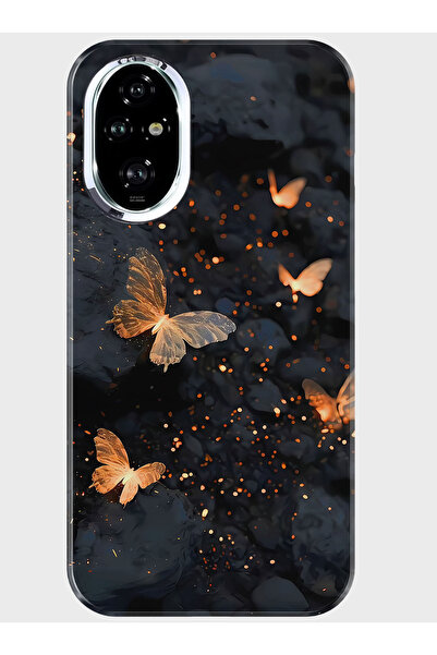 Activist Honor 200 Pro Kılıf Baskılı Silikon Kapak - altın_kelebek