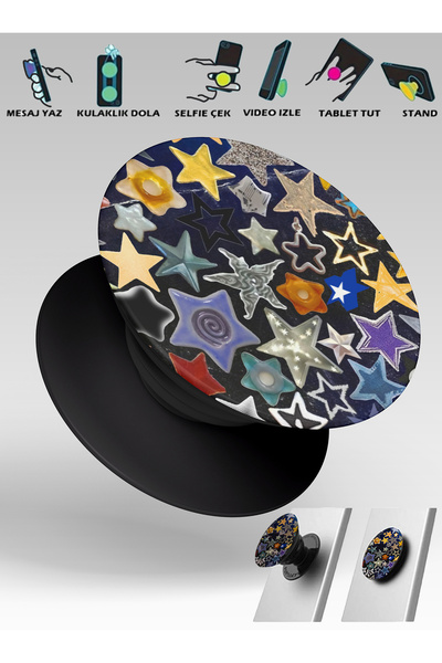 omix X5 Kılıf Uyumlu Baskılı Silikon ve Telefon Tutucu - 3boyutlu