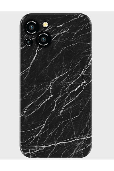 Reeder S23 Pro Max Kılıf Desenli Baskılı Silikon - siyahmermer