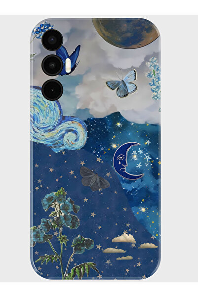 TECNO Spark 8 Pro Kılıf Baskılı Silikon Kapak - 36