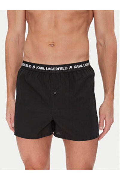 Karl Lagerfeld Σετ 3 ζευγαριών ανδρικών μποξεράκια A1M47116 Μαύρο