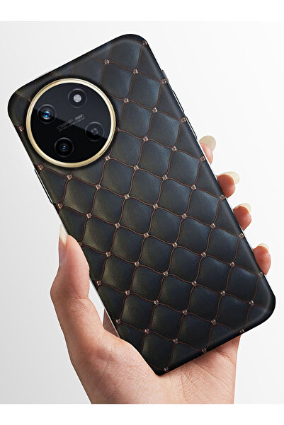 realme 11 Kılıf Kamera Korumalı Baskılı Silikon Kapak - deri