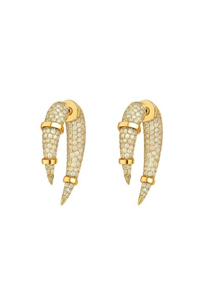Sense of Atelier Rbow Claw Earrings-Gold