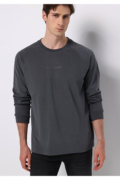 Colin's Ανδρικό μακρυμάνικο μπλουζάκι Comfort Fit με στρογγυλή λαιμόκοψη, ανθ...