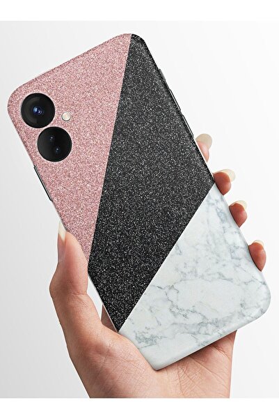 TECNO Camon 19 Pro Kılıf Kamera Korumalı Baskılı Silikon Kapak - Marble3.png