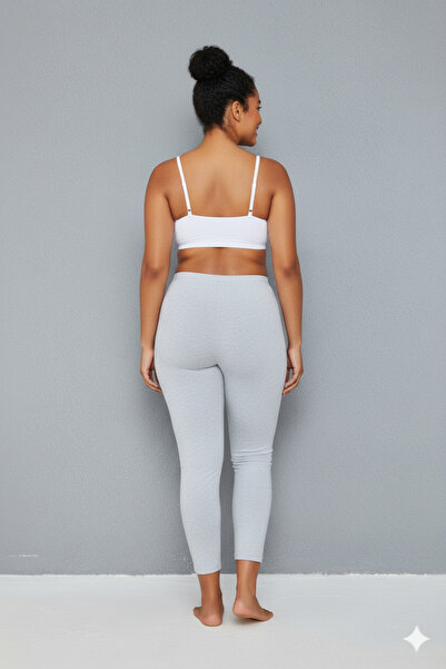 Lantliv 4 ADET Büyük Beden %100 Pamuklu Uzun Penye Tayt, Uzun Tayt, Büyük Beden Tayt, Pamuklu Tayt