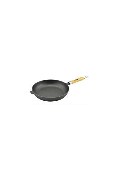 Perfect Home Cast Iron Pan with Wooden Handle, 26 cm,