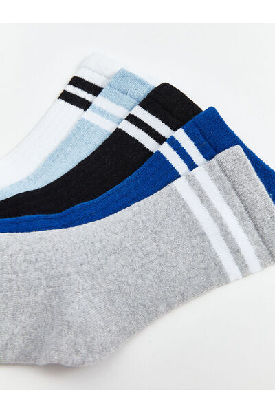 LC Waikiki Çizgili Erkek Çocuk Soket Çorap 5'li