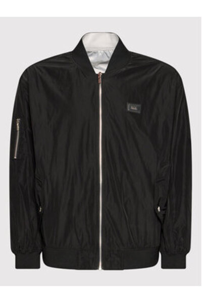 Karl Lagerfeld Ανδρικό Bomber Jacket 505005-521501 Λευκό, Μαύρο