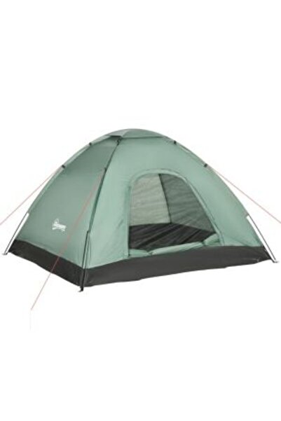 Mercaton Camping Tent, 2 Persons, with Carry Bag, Green, 206x185x120 cm