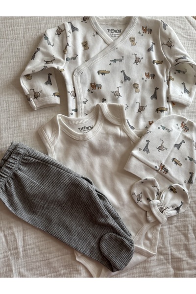 Tiffany Afrika Hayvanları Temalı 5'li Bebek Seti