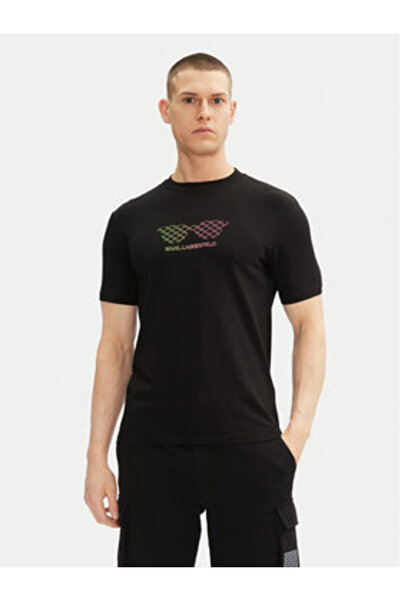 Karl Lagerfeld Μπλουζάκι με ΝΕΟΝ ΜΟΤΙΦ