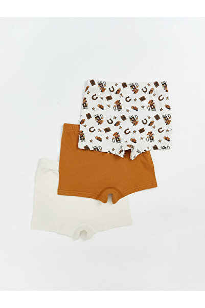 LC Waikiki Bear Teddy Printed Boys' Boxer 3-Piece Set