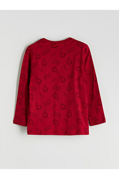 LC Waikiki Hilfa Yeni Sezon Bisiklet Yaka Baskılı Erkek Çocuk Pijama Takımı