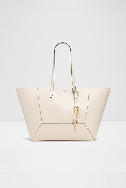 Aldo SALUBRIS - Geantă de umăr și de mână pentru femei, albă, cu un singur compartiment, cu curea fixă de umăr