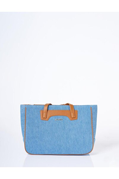 Kayra Τζιν τσάντα με λογότυπο Indigo