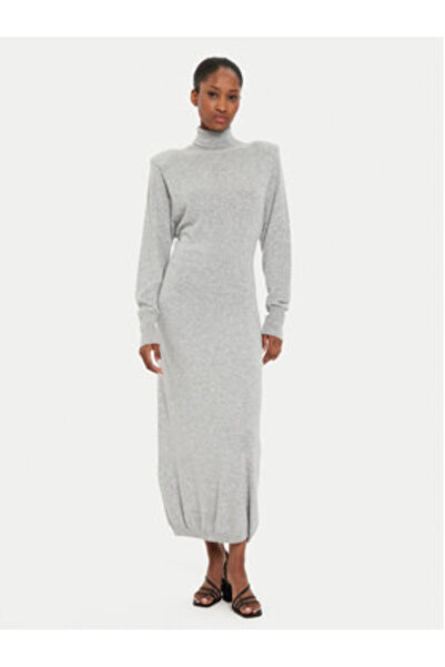 Kontatto kontaktatto Γυναικείο Πλεκτό Φόρεμα AI2025 Γκρι
