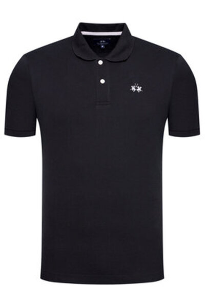LA MARTINA Ανδρικό Πόλο BPMP01 PK031 Μαύρο