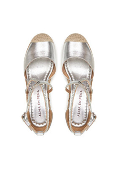 Alma en Pena Γυναικεία Ασημένια Μισά Παπούτσια ALMA EN PENA-V251061 ΑΣΗΜΙ
