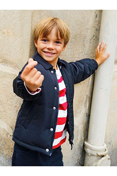 LC Waikiki Shirt Collar Boy's Coat