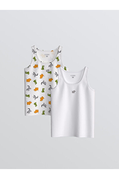 LC Waikiki Peak New Season Printed Boys' Tank Top 2-Pack