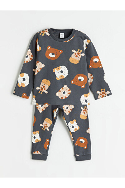 LC Waikiki Animal Printed Baby Boy Pajama Set