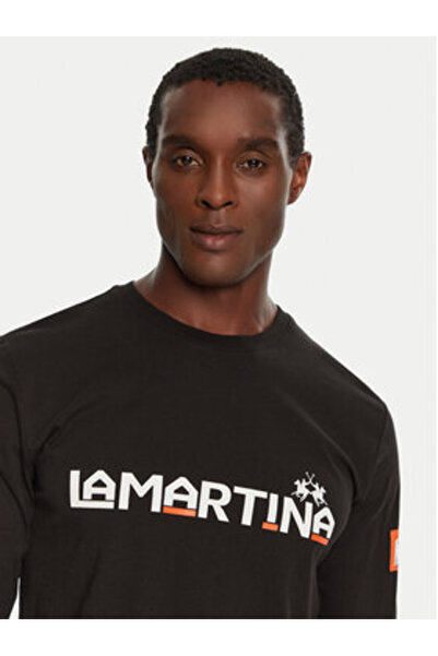LA MARTINA Ανδρικό μακρυμάνικο ZMR008 JS206 Μαύρο
