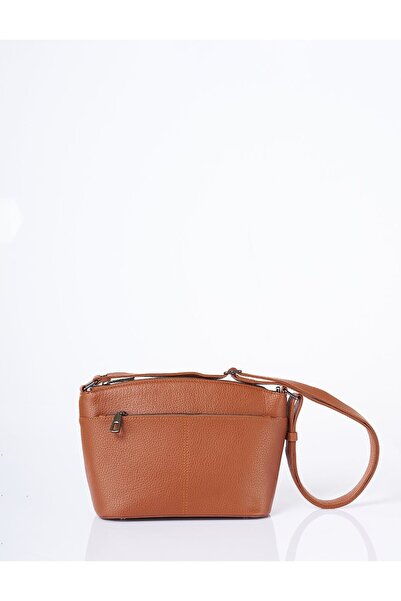 Kayra Geantă din piele artificială cu mai multe compartimente, maro