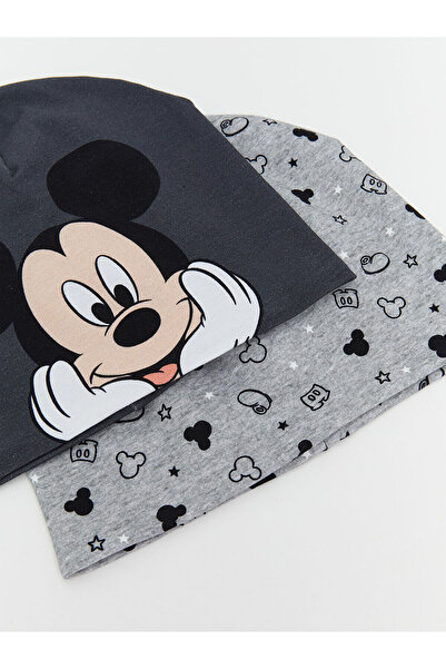 LC Waikiki Peak Yeni Sezon Mickey Mouse Baskılı Erkek Çocuk Bere 2'li