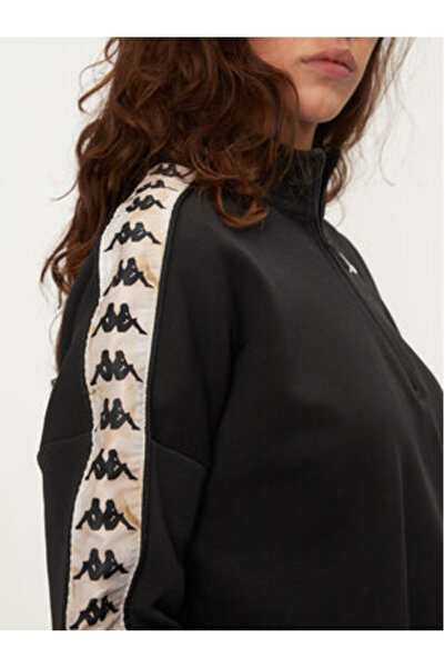 Kappa Γυναικείο Φούτερ Μαύρο KAPPA-321Q4RW P0U ΜΑΥΡΟ-ΛΕΥΚΟ ΓΑΛΑΚΤΟΣ-ΓΚΡΙ ΖΕΣΤΟ