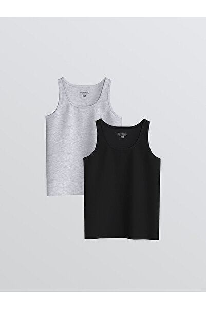 LC Waikiki Yeni Sezon Bisiklet Yaka Erkek Çocuk Atlet 2'li