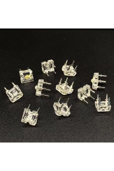 erşahaydınlatma 10 Adet Kırmızı flux led stop lambası ledi 2.0 -2.2 volt 4 bacak kare led