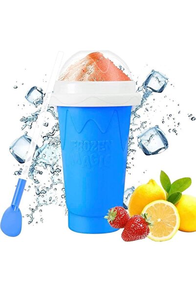 Generic Slushy Maker Squeeze Cup | Portable Silica Freeze Mug for Quick Frozen Smoothies & Milkshakes