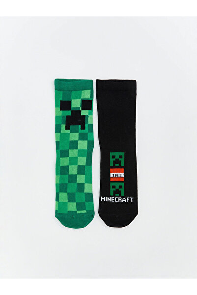 LC Waikiki Shining Store'dan Işıltılı Seçimler | Minecraft Desenli Erkek Çocuk Soket Çorap 5'li